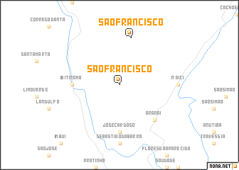 map of São Francisco