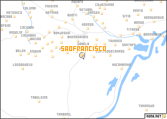 map of São Francisco