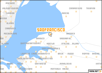 map of São Francisco