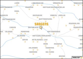 map of São Gens