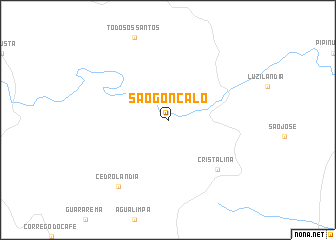 map of São Gonçalo