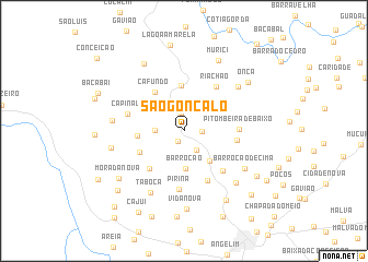 map of São Gonçalo