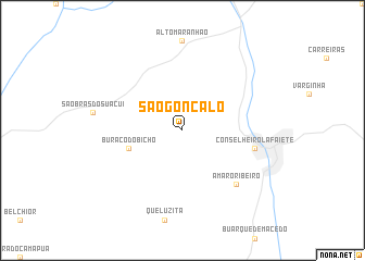 map of São Gonçalo