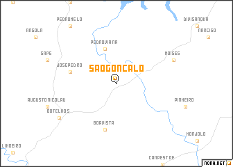 map of São Gonçalo