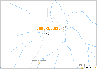 map of São Gregório