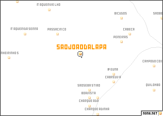 map of São João da Lapa