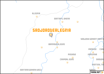 map of São João de Alegria