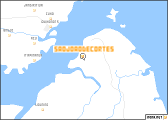 map of São João de Côrtes