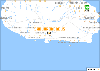 map of São João de Deus