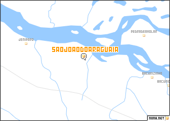 map of São João do Araguaia
