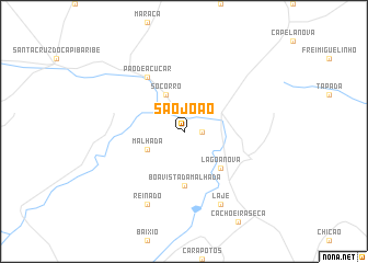 map of São João