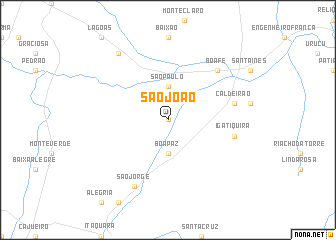 map of São João