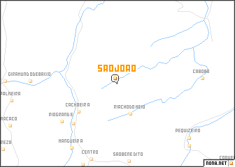 map of São João