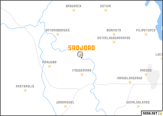map of São João
