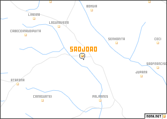 map of São João