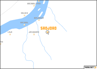 map of São João