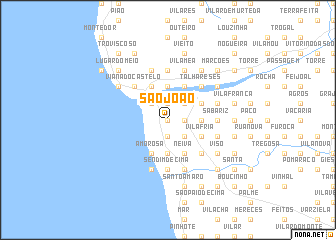 map of São João