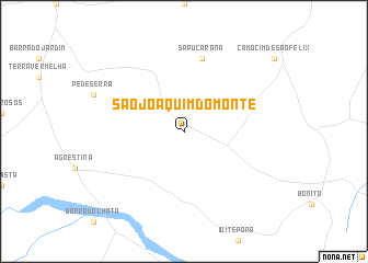 map of São Joaquim do Monte