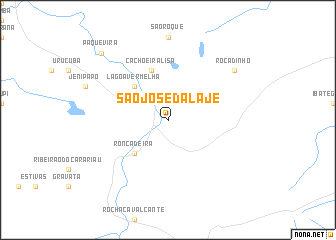 map of São José da Laje