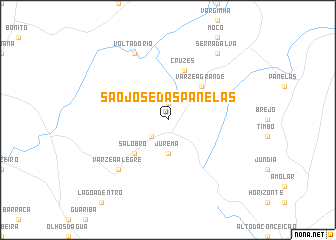 map of São José das Panelas