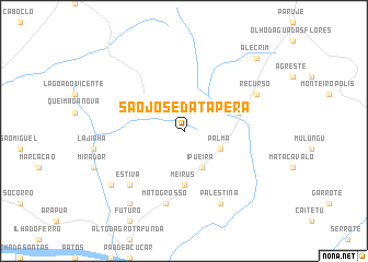 map of São José da Tapera