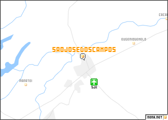 map of São José dos Campos