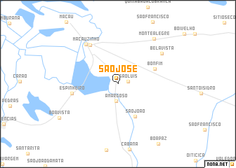 map of São José