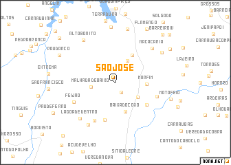 map of São José