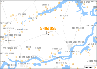 map of São José