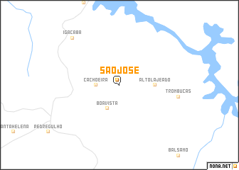 map of São José