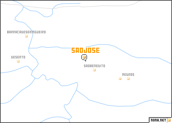 map of São José