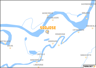 map of São José