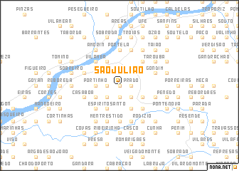 map of São Julião