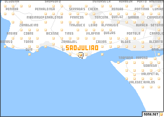 map of São Julião