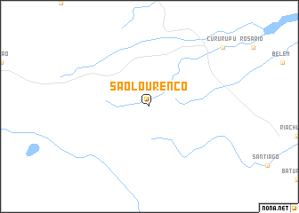 map of São Lourenço