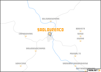 map of São Lourenço