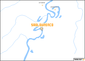 map of São Lourenço