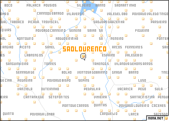 map of São Lourenço