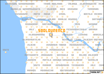 map of São Lourenço