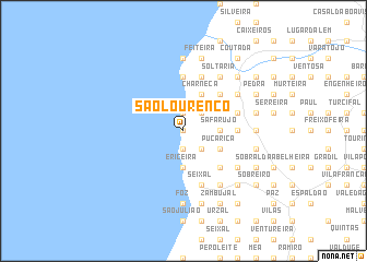 map of São Lourenço