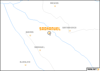 map of São Manuel