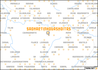 map of São Martinho das Moitas