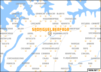 map of São Miguel Beafada