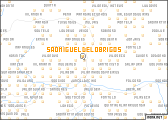 map of São Miguel de Lobrigos