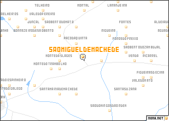 map of São Miguel de Machede