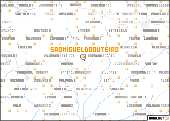 map of São Miguel do Outeiro