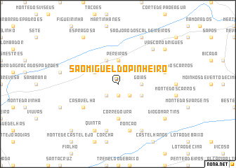 map of São Miguel do Pinheiro