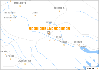 map of São Miguel dos Campos