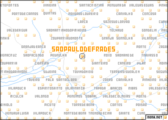 map of São Paulo de Frades