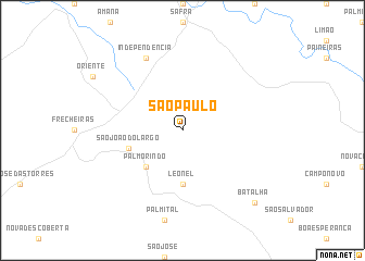 map of São Paulo